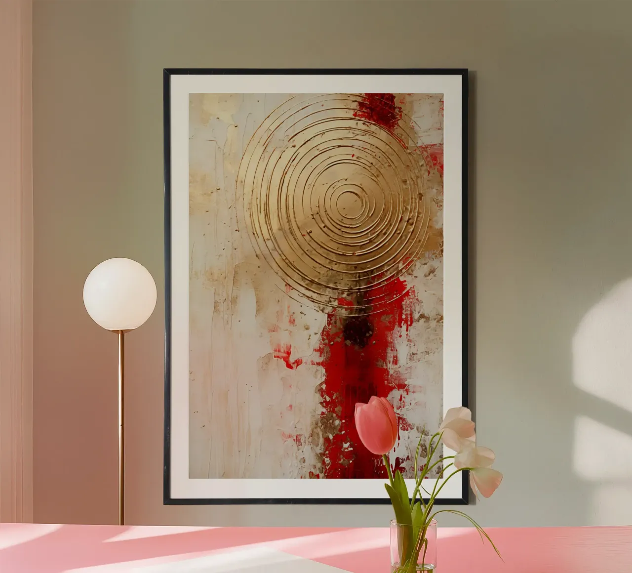 ABSTRACT ARTE Redenzione poster con telaio in alluminio da Melanie Viola