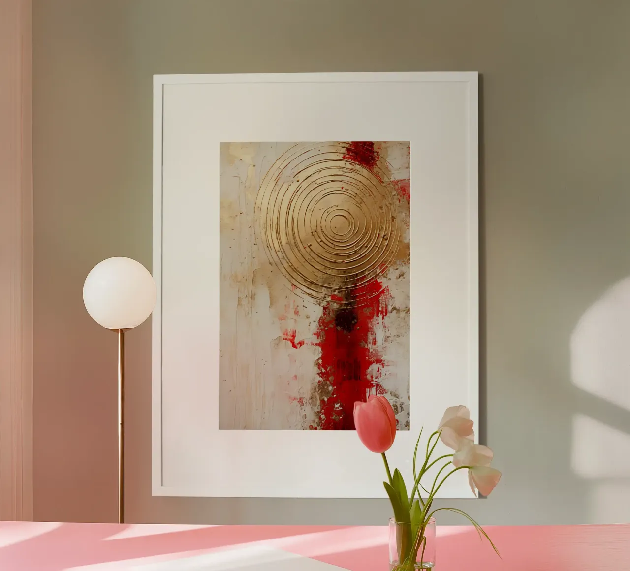 ABSTRACT ARTE Redenzione poster con telaio in alluminio da Melanie Viola