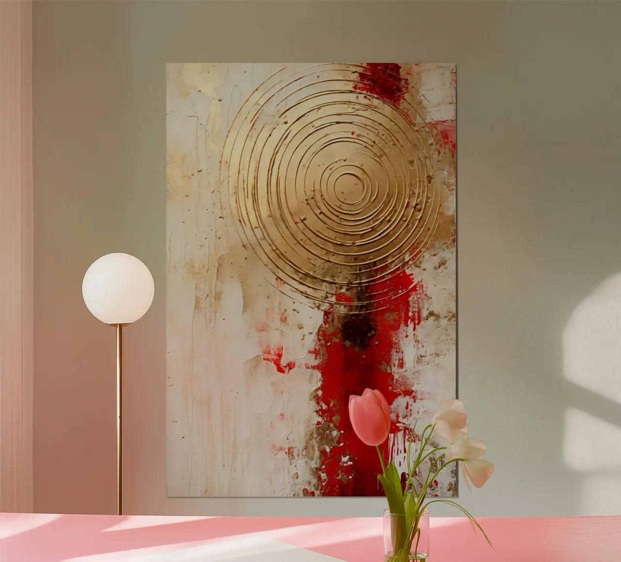 ABSTRACT ARTE Redenzione poster con telaio in alluminio da Melanie Viola