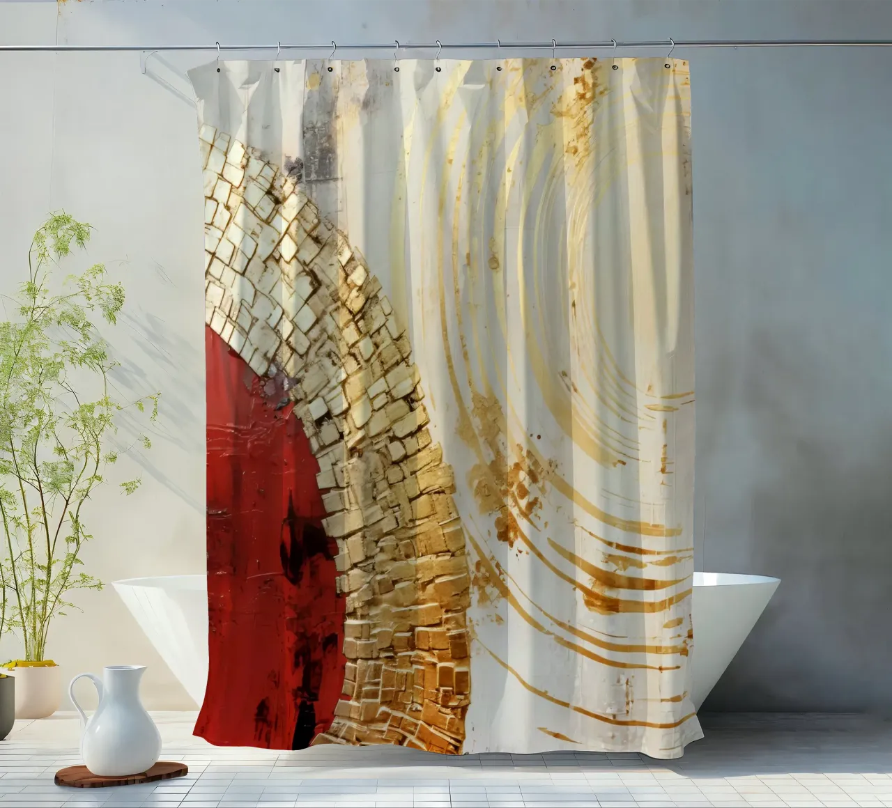 ABSTRACT ART Touch tenda da doccia da Melanie Viola