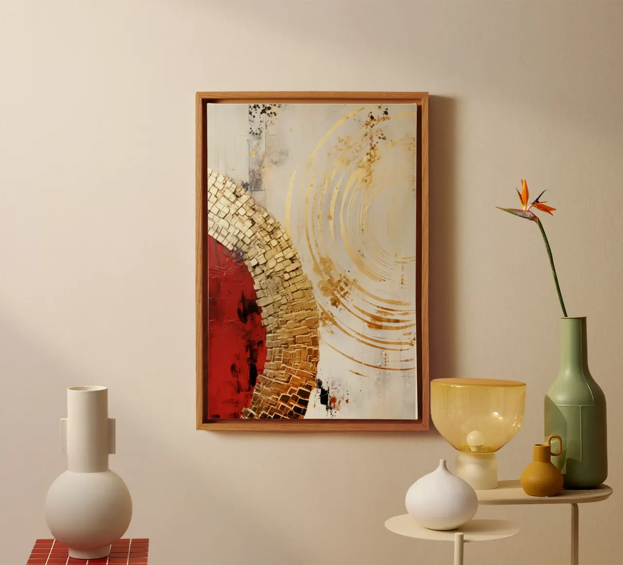 ABSTRACT ART Touch tela con Cornice a cassetta da Melanie Viola