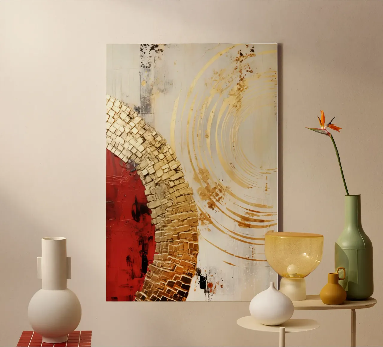 ABSTRACT ART Touch tela con Cornice a cassetta da Melanie Viola