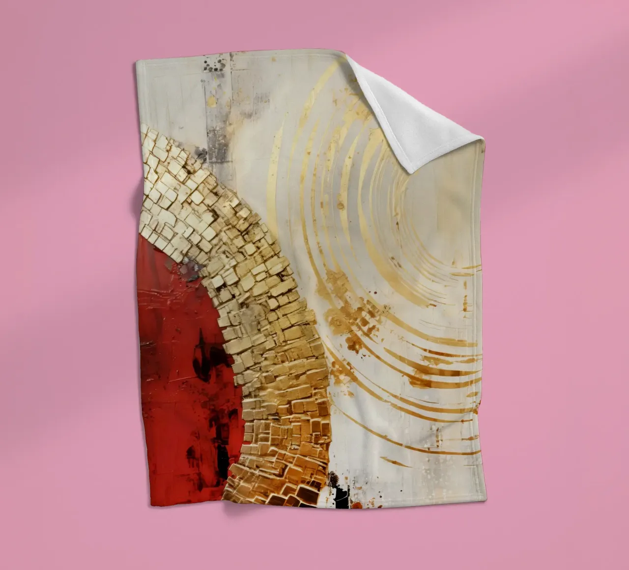 ABSTRACT ART Touch coperta in pile da Melanie Viola