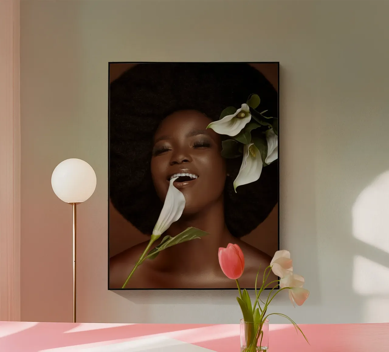 Afro Saga plexiglass da Mathudace Créas