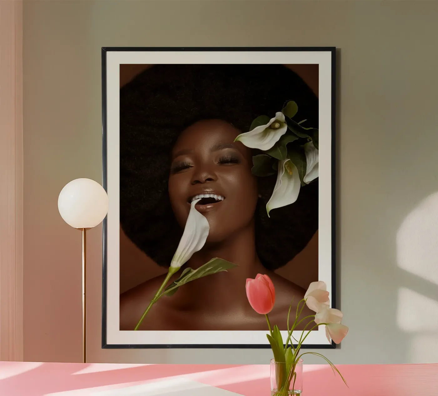 Afro Saga poster van Mathudace Créas