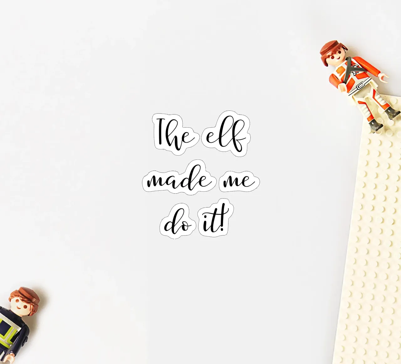 C'est l'elfe qui m'a poussé à le faire ! autocollant de ArtDesign by KBK