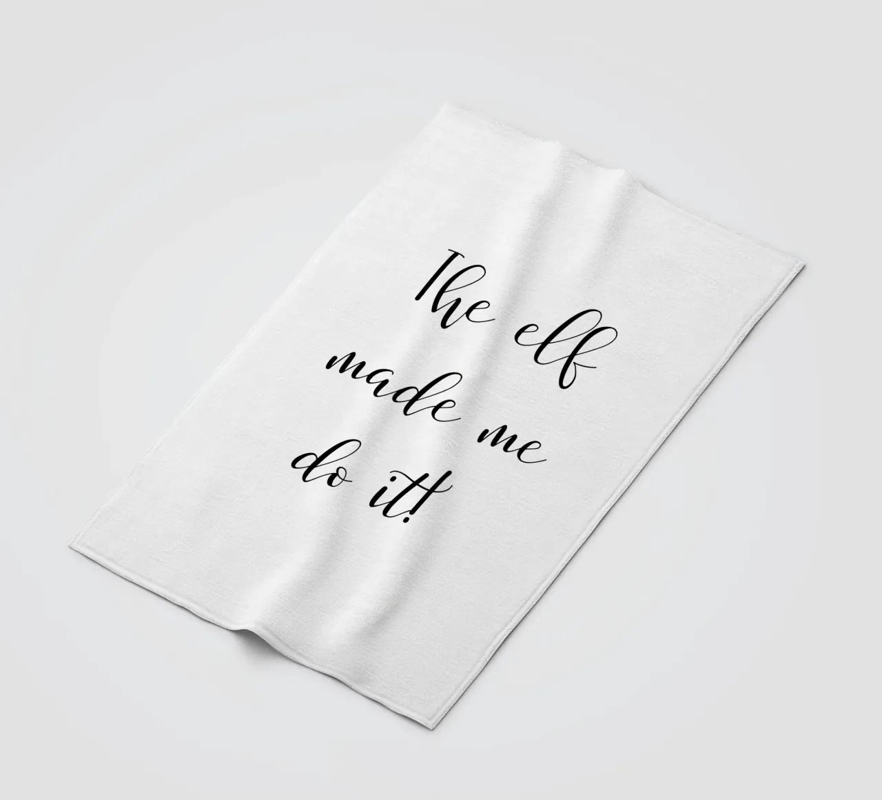 The elf made my do it! fleece blanket by ArtDesign by KBK