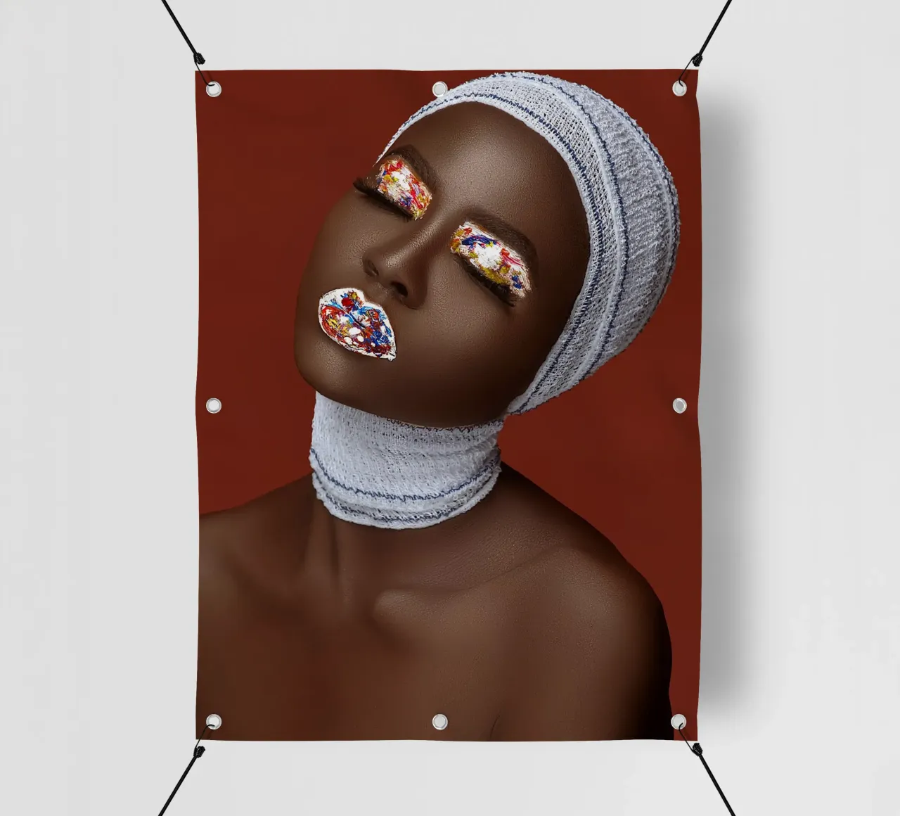 Afro Penda telo in pvc da Mathudace Créas