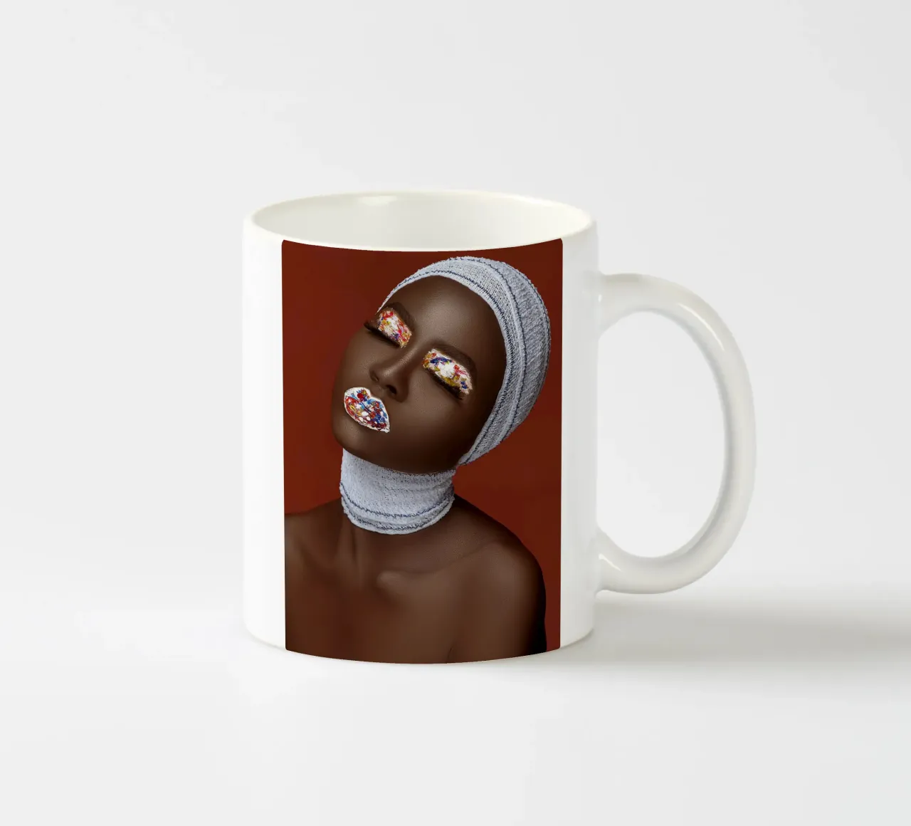 Afro Penda tazza in ceramica da Mathudace Créas