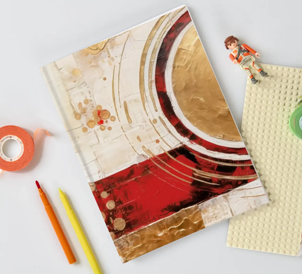 ABSTRAKTE KUNST Path to success notebook by Melanie Viola