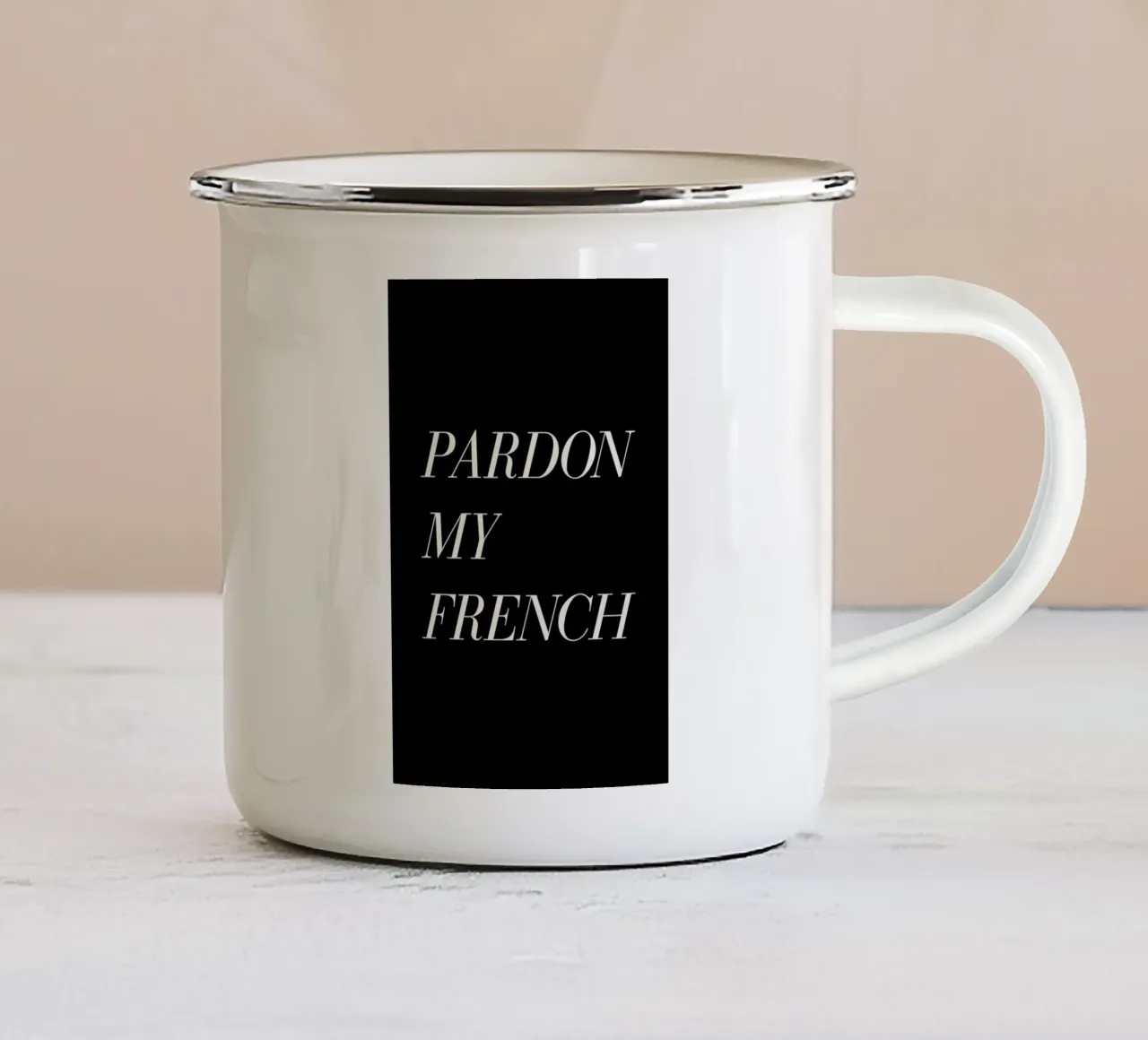 Pardon My French tazza in smalto da Florent Bodart