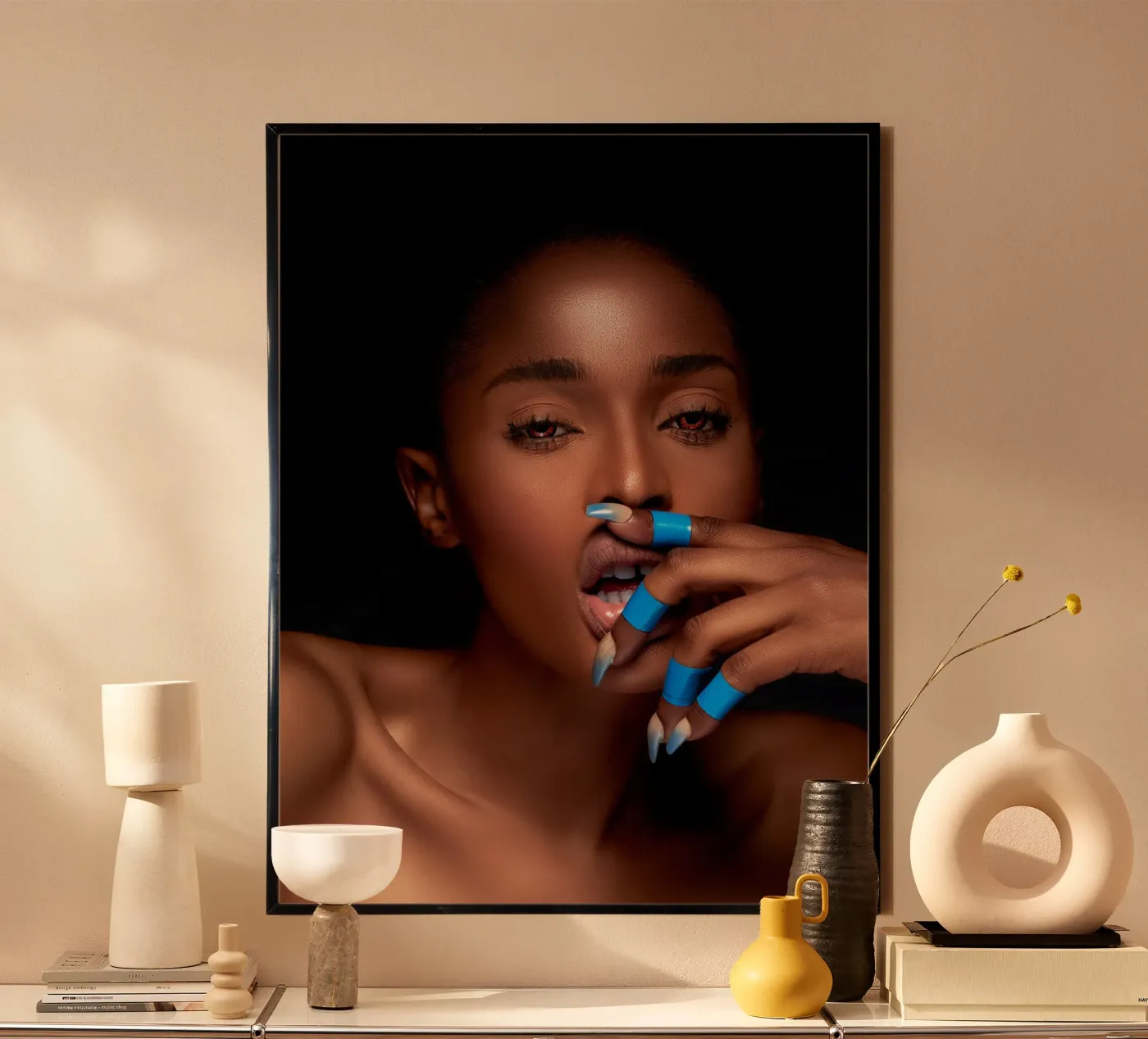 Afro Rahma poster van Mathudace Créas