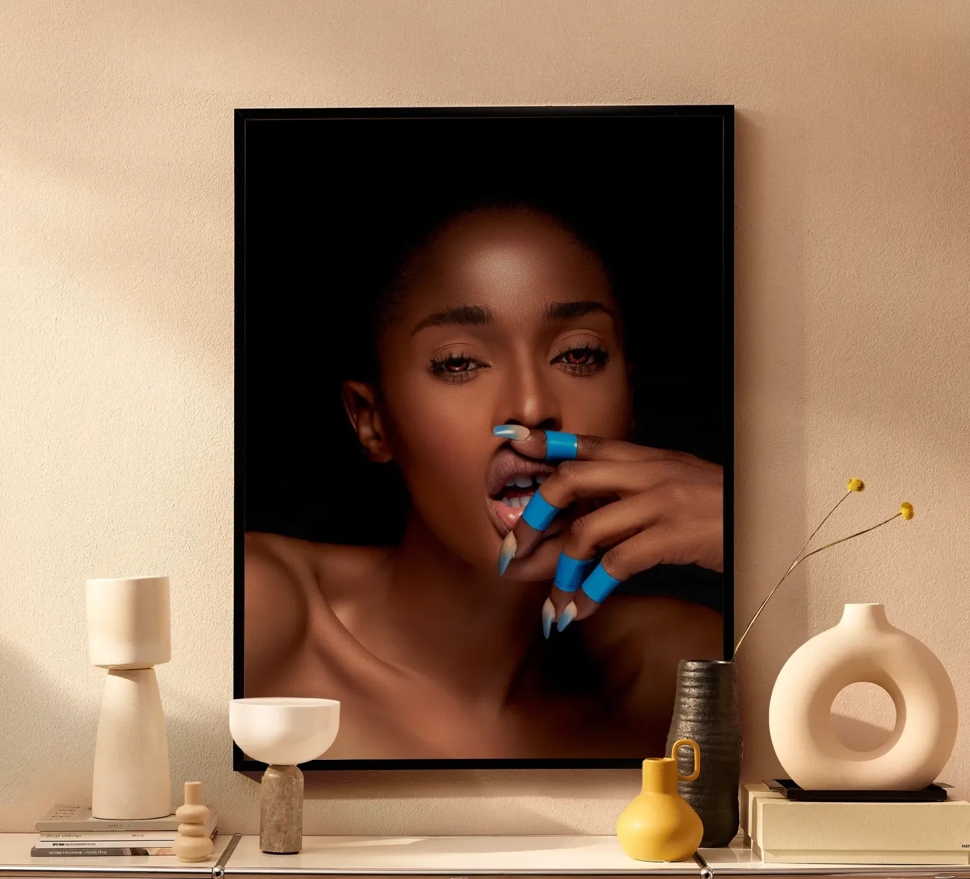 Afro Rahma poster van Mathudace Créas