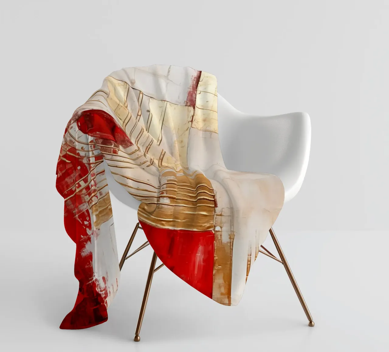 ABSTRAKTE KUNST Tempo di Natale coperta in pile da Melanie Viola