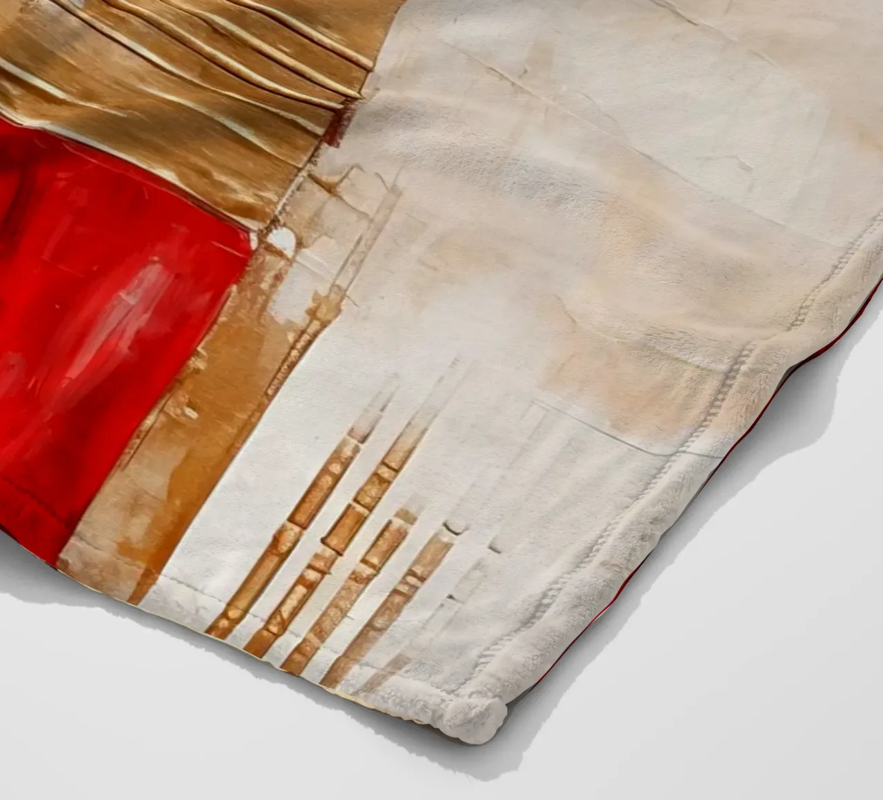 ABSTRAKTE KUNST Tempo di Natale coperta in pile da Melanie Viola