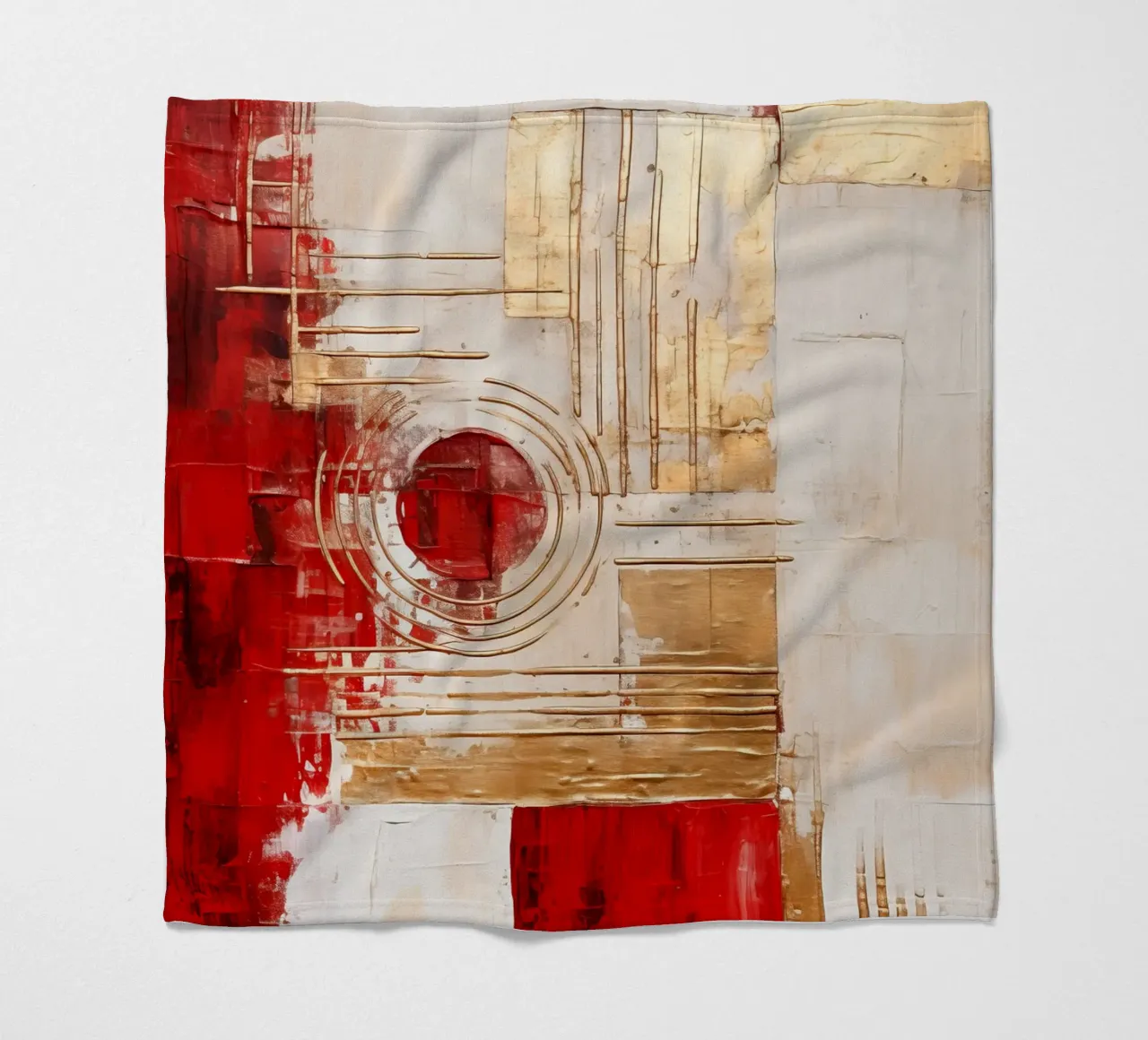 ABSTRAKTE KUNST Tempo di Natale coperta in pile da Melanie Viola