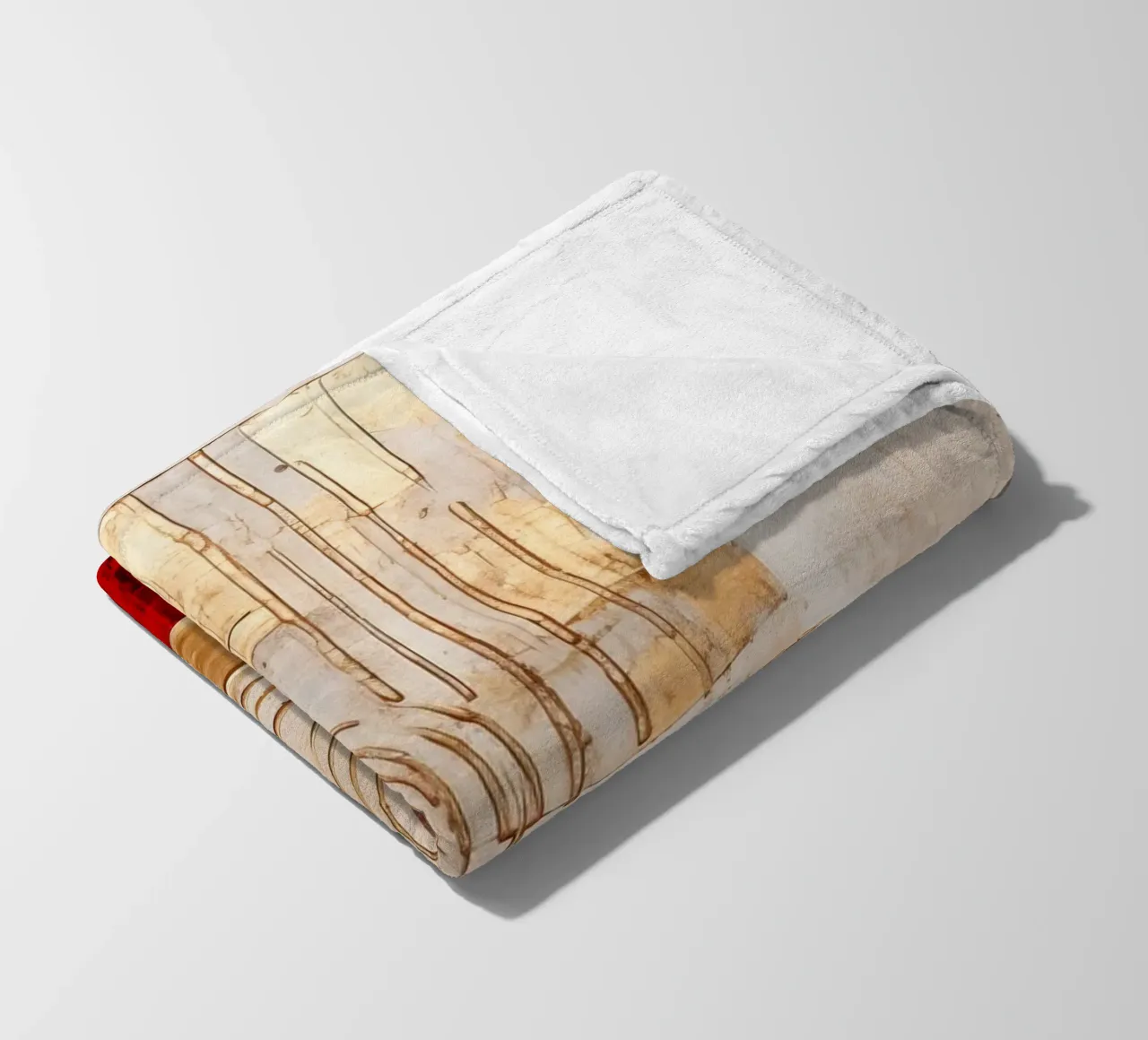 ABSTRAKTE KUNST Tempo di Natale coperta in pile da Melanie Viola