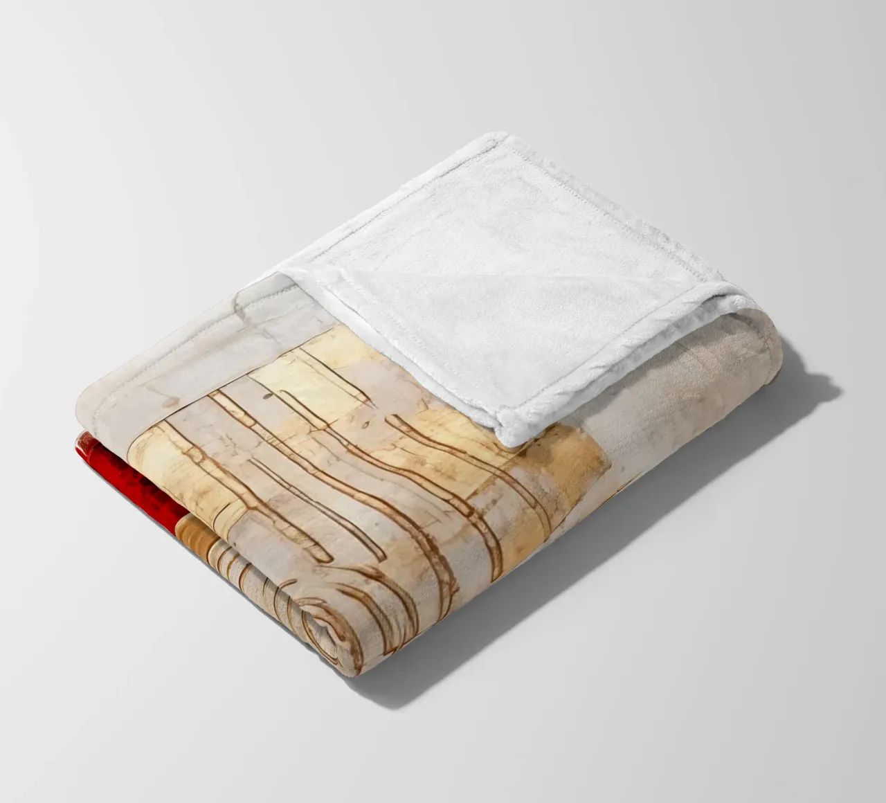 ABSTRAKTE KUNST Tempo di Natale coperta in pile da Melanie Viola