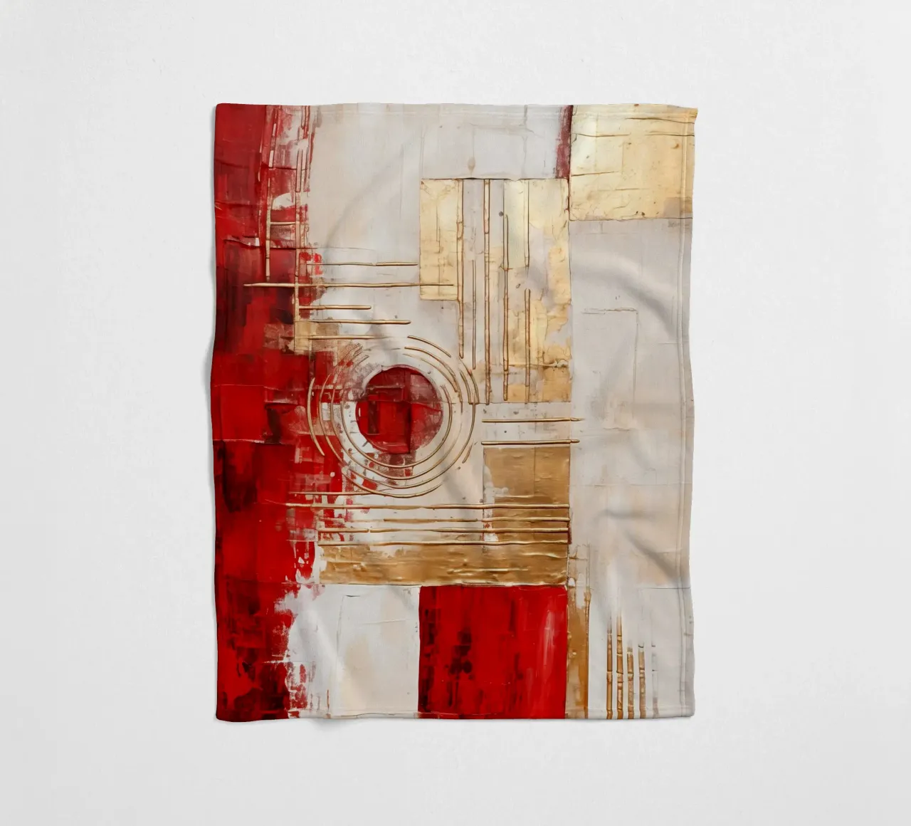 ABSTRAKTE KUNST Tempo di Natale coperta in pile da Melanie Viola