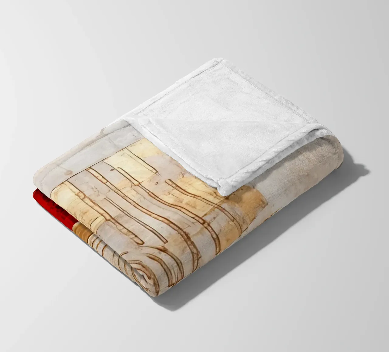ABSTRAKTE KUNST Tempo di Natale coperta in pile da Melanie Viola