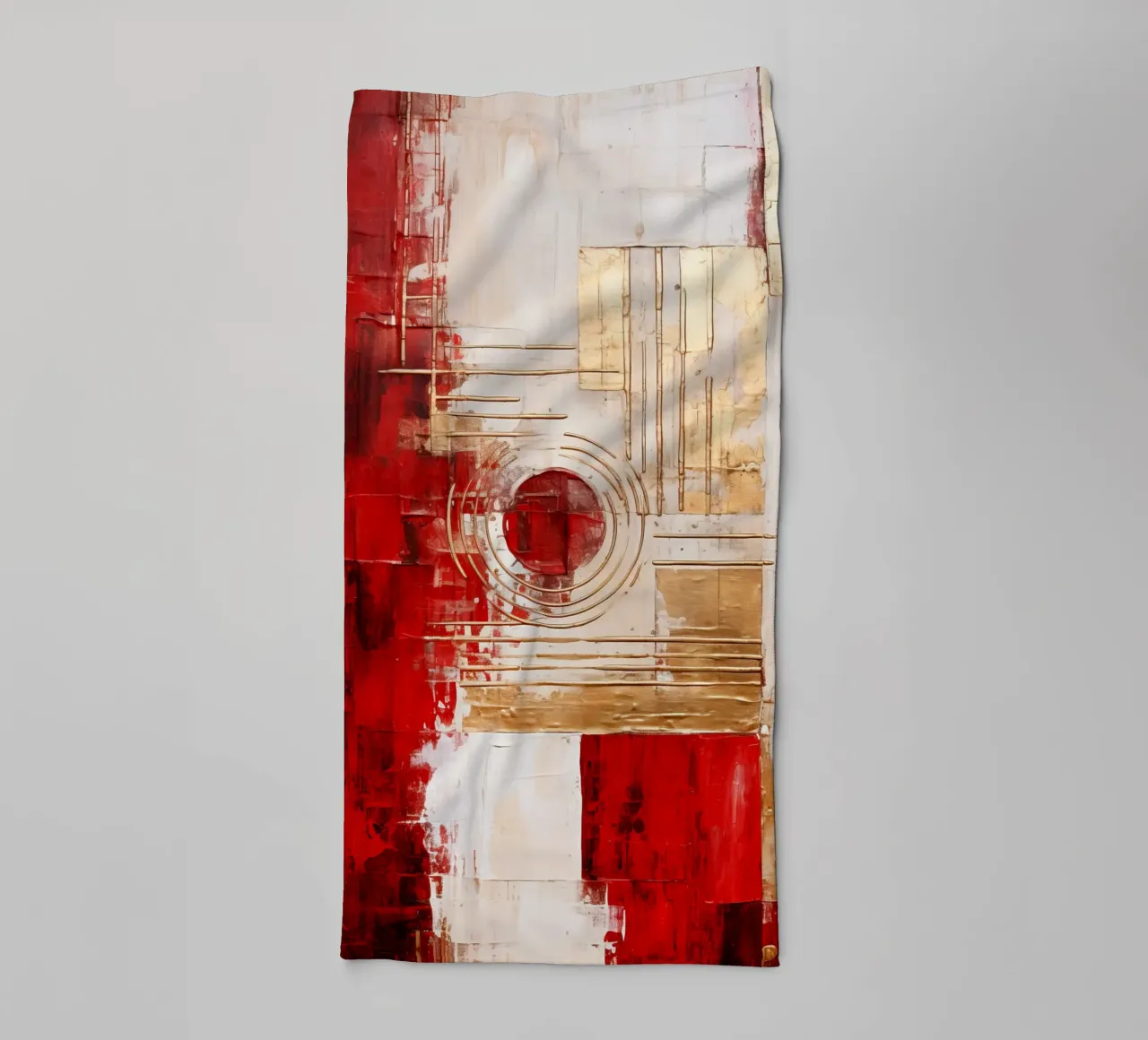 ABSTRAKTE KUNST Tempo di Natale asciugamano da bagno da Melanie Viola