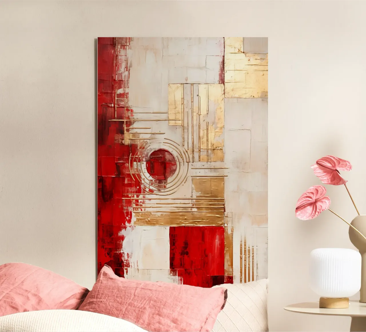 ABSTRAKTE KUNST Tempo di Natale alluminio dibond da Melanie Viola
