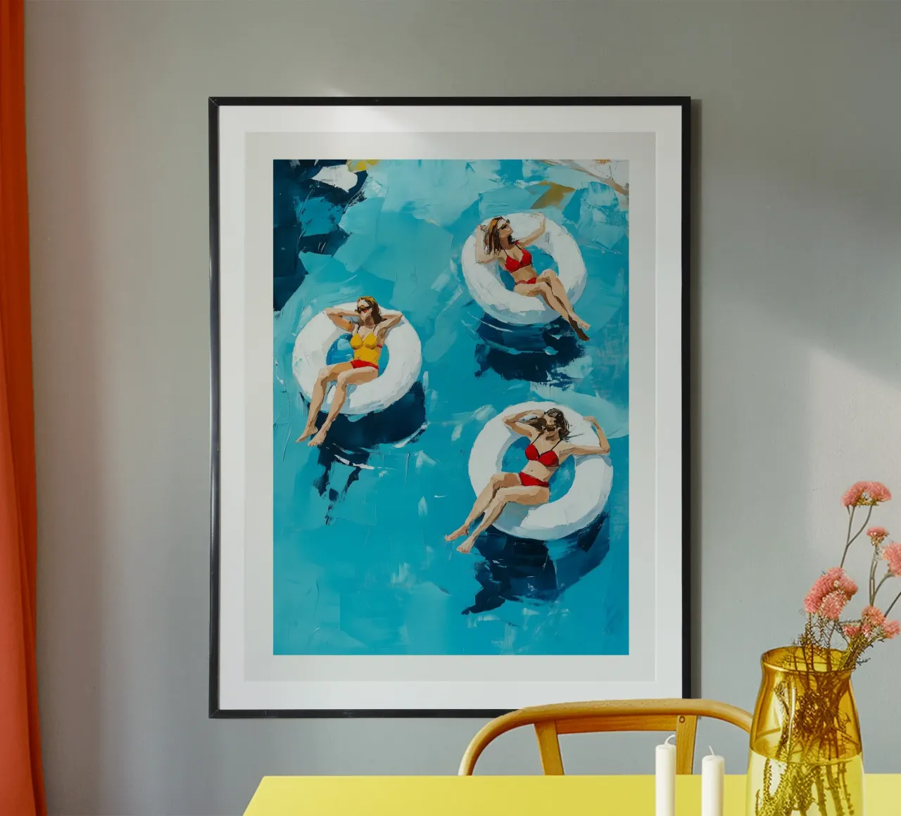 Galleggiare in una piscina poster da DWA