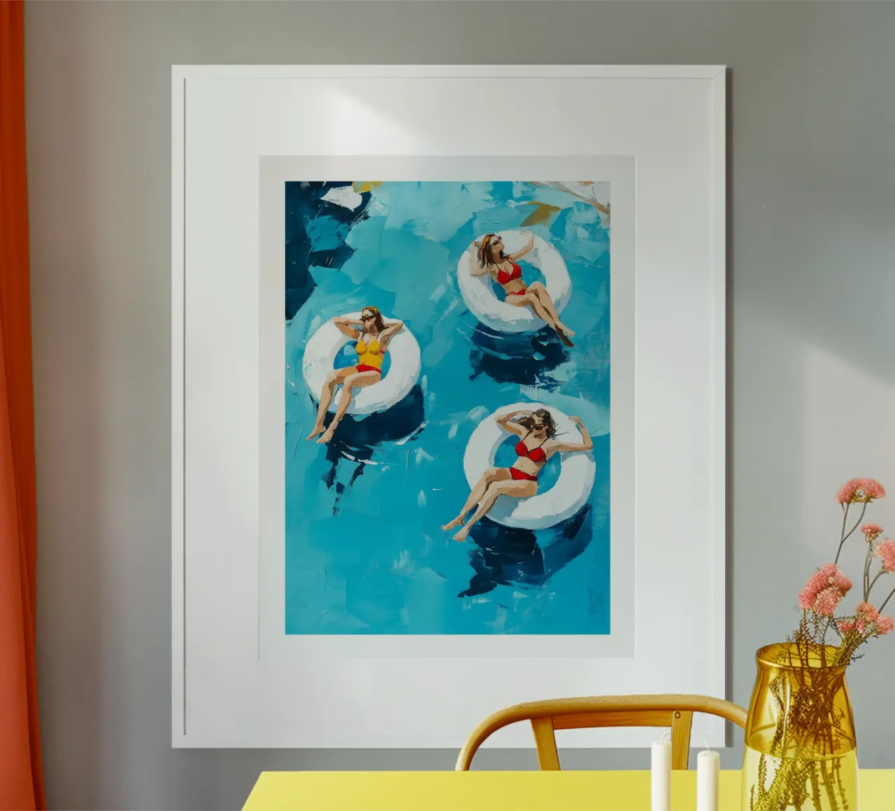 Galleggiare in una piscina poster da DWA