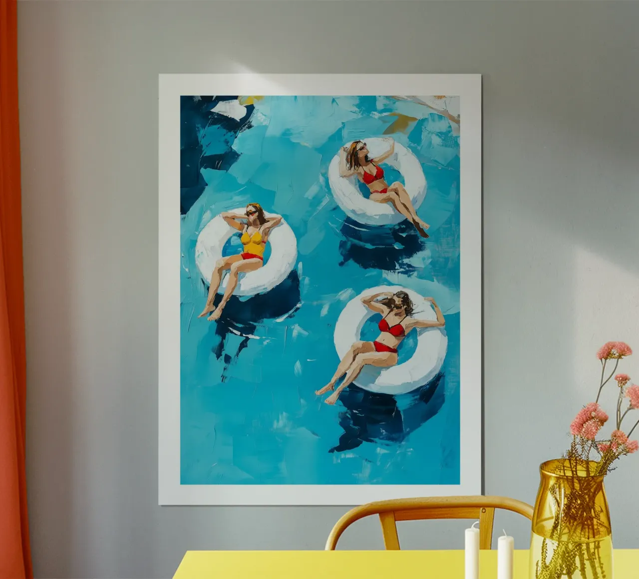 Galleggiare in una piscina poster da DWA