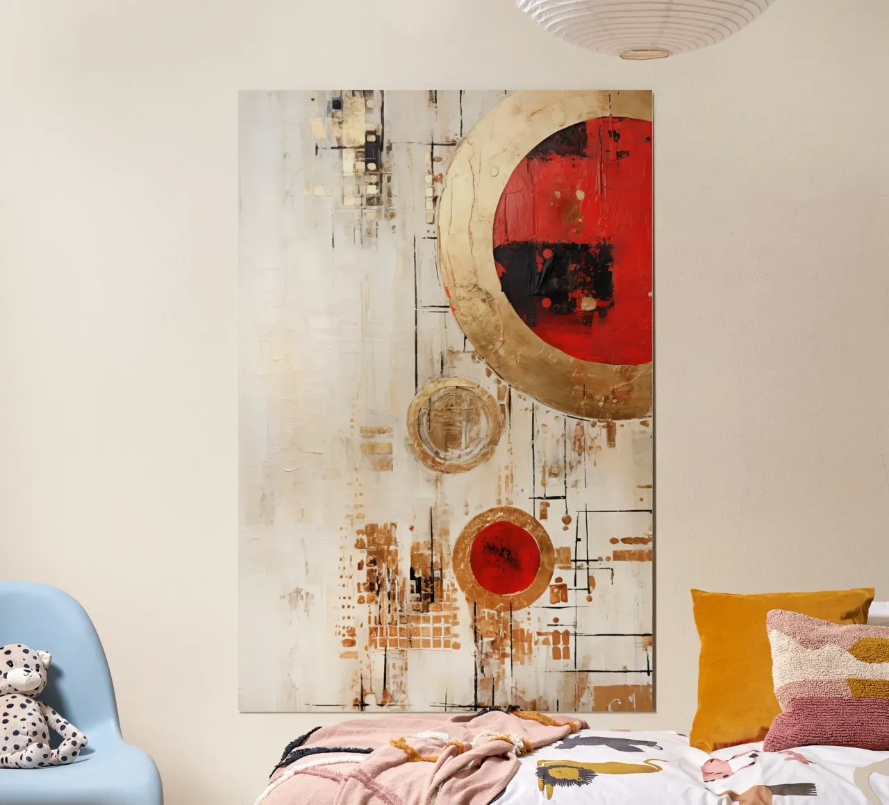 ABSTRAKTE KUNST Christmas decorations poster with plastic frame by Melanie Viola