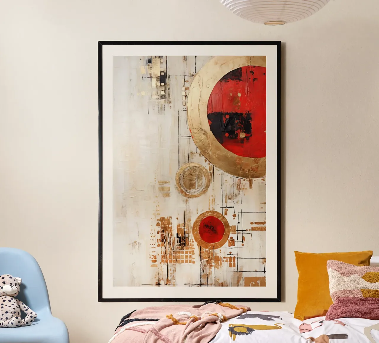 ABSTRAKTE KUNST Christmas decorations poster with plastic frame by Melanie Viola