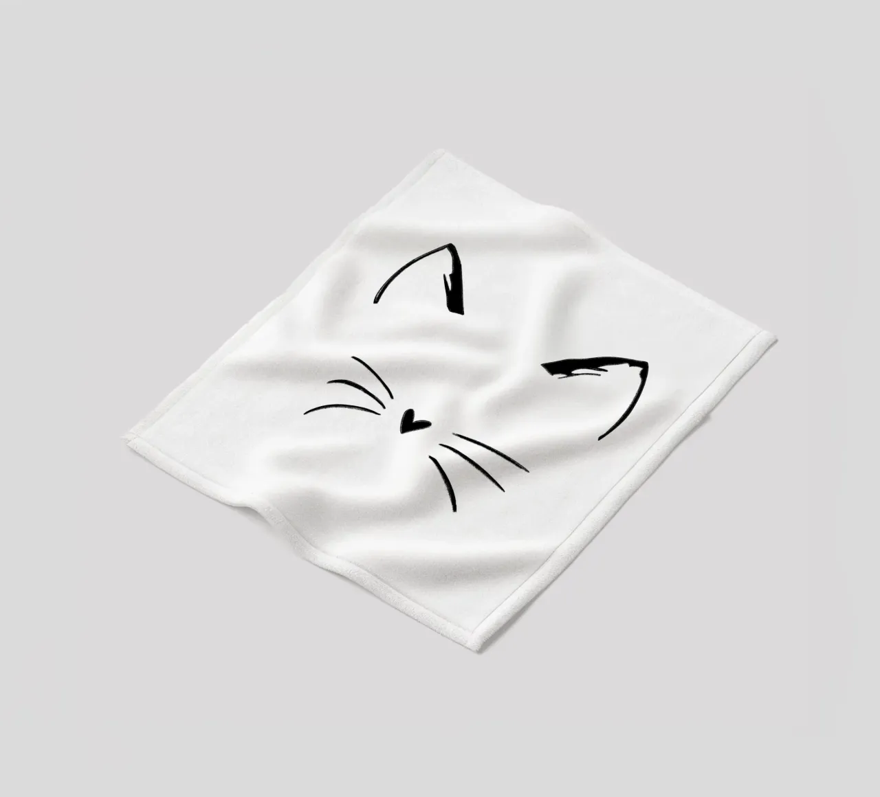 Katzengesicht Fleecedecke von ArtDesign by KBK