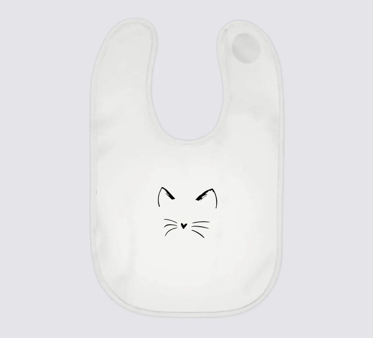 Cat face baby bib by ArtDesign by KBK