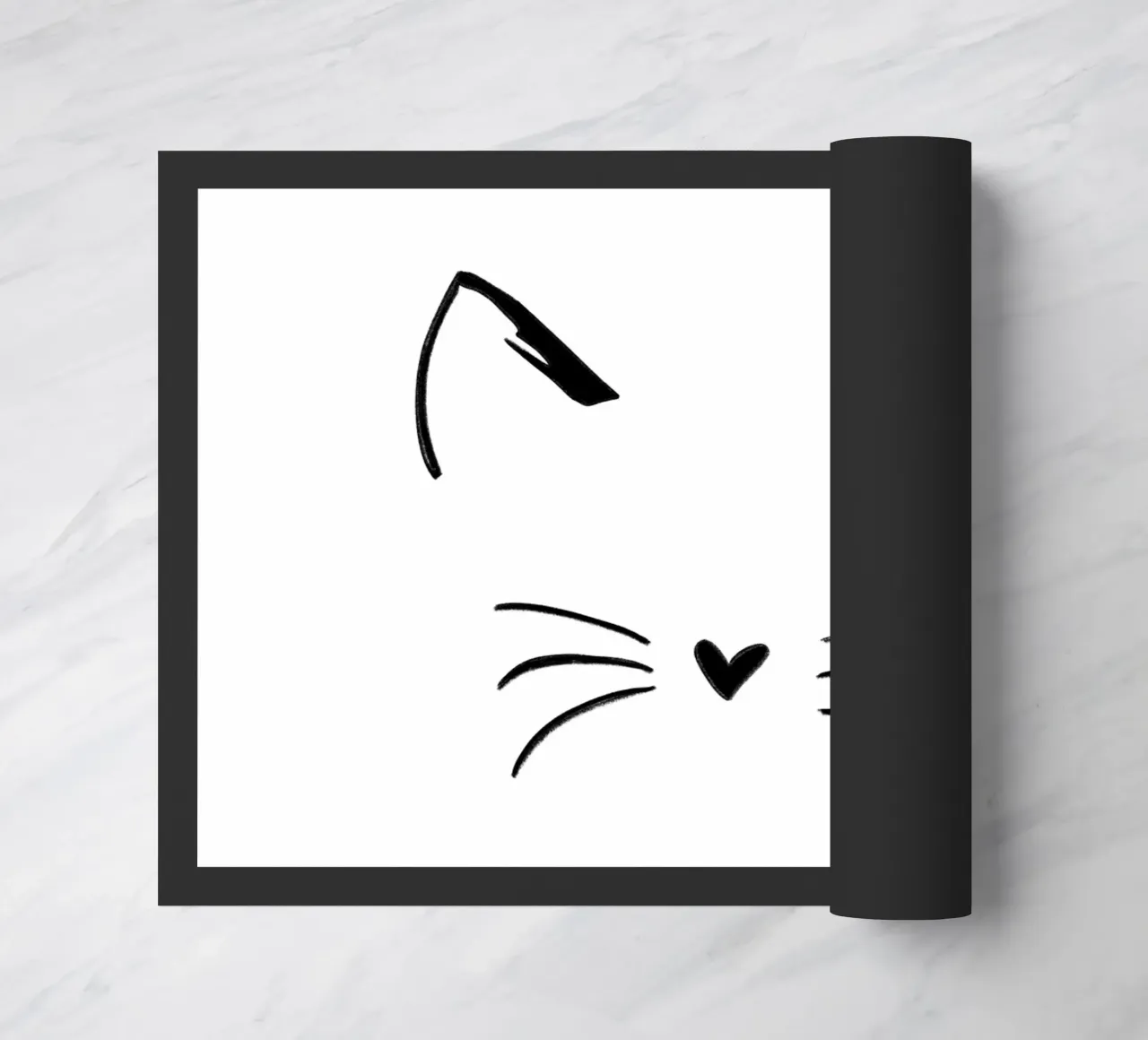 Cat face doormat by ArtDesign by KBK