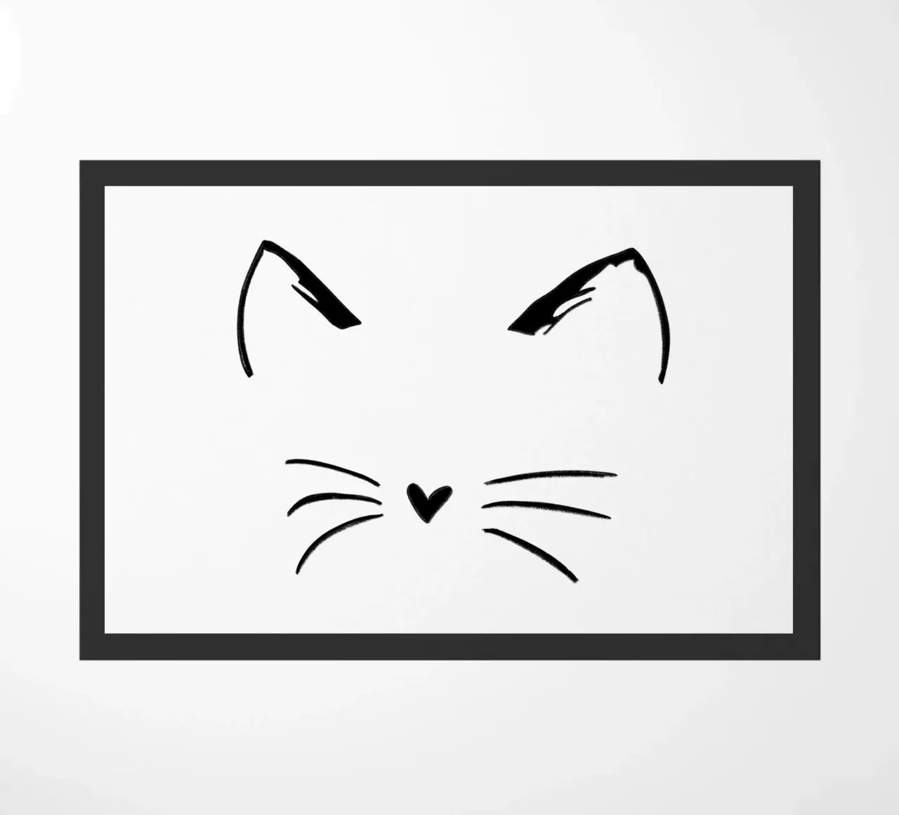 Cat face doormat by ArtDesign by KBK