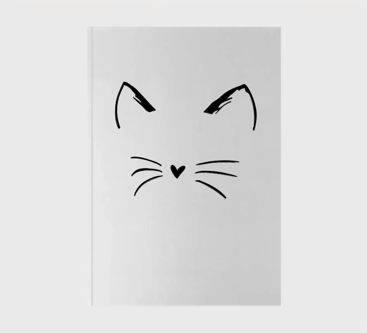 Cat face notebook by ArtDesign by KBK