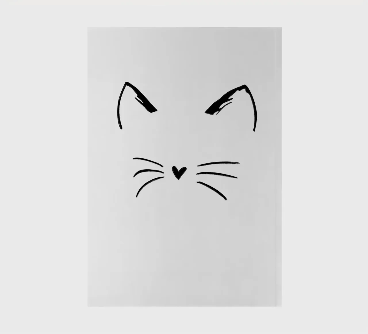 Cat face notebook by ArtDesign by KBK