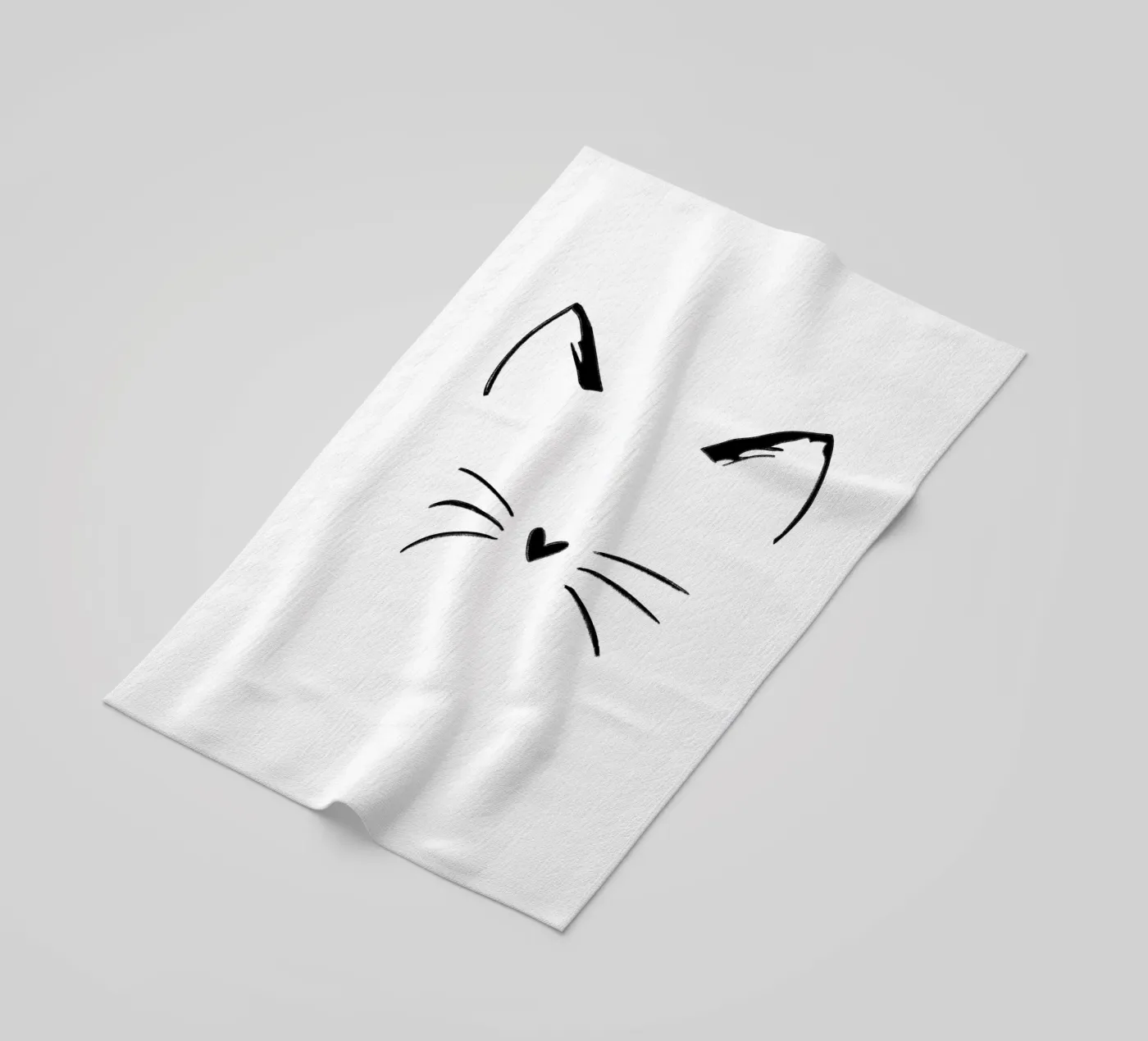 Cat face Strandtuch von ArtDesign by KBK