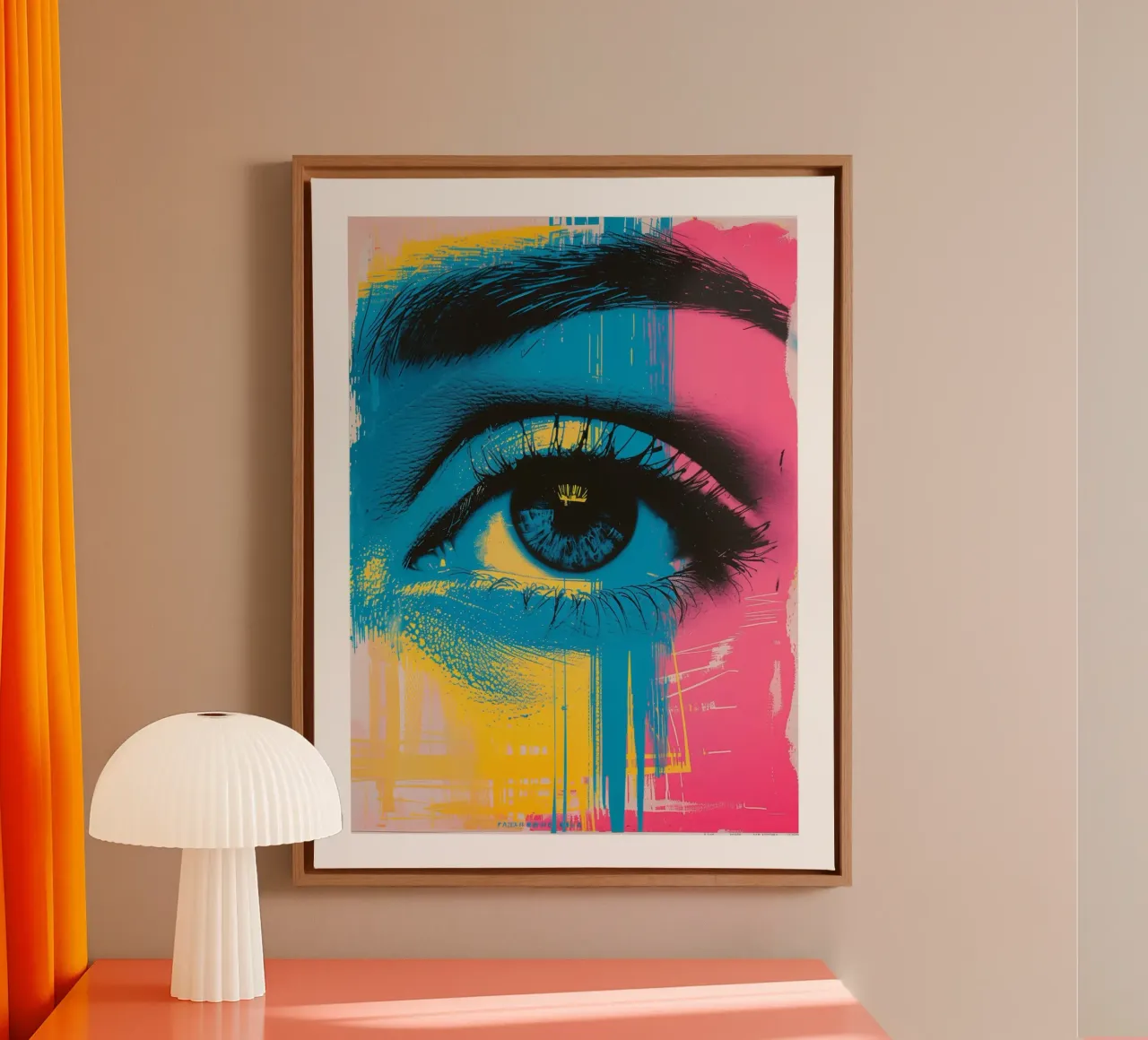 Levendig canvas met Baklijst van DWA