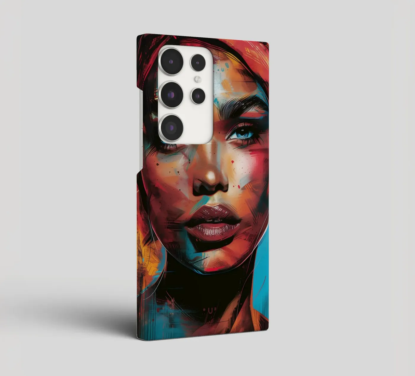 Donna con sciarpa cover samsung da DWA