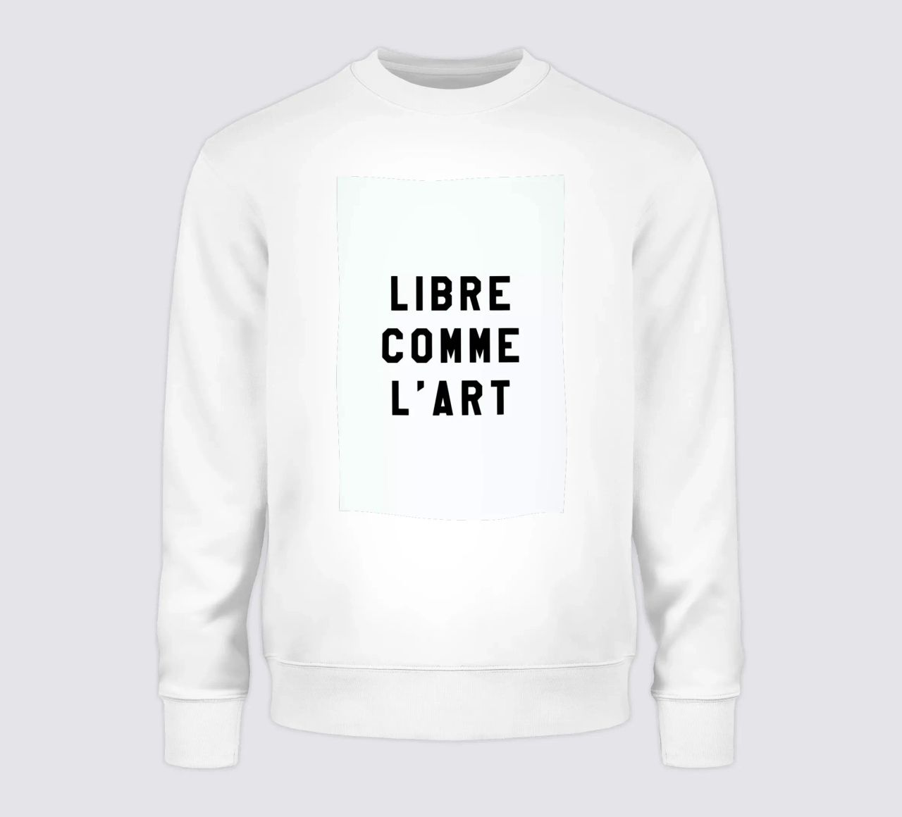 Libre Comme L'Art White felpa da FRAICHE