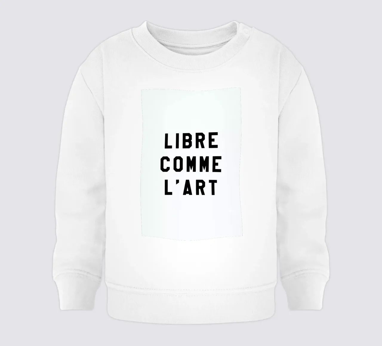 Libre Comme L'Art White felpa neonato da FRAICHE