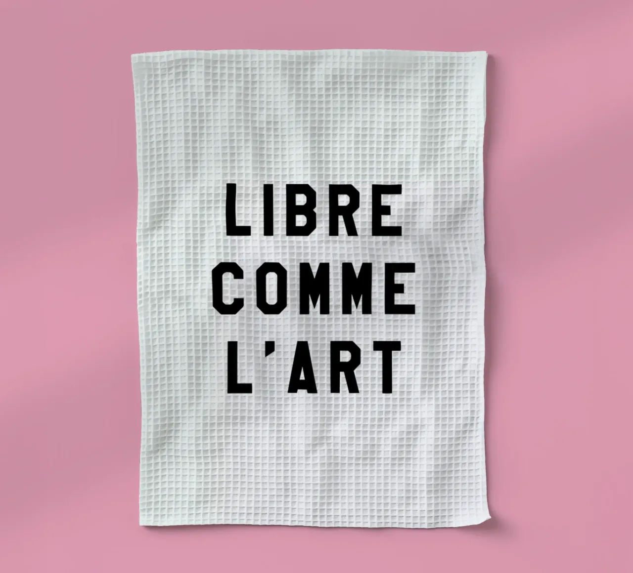 Libre Comme L'Art White canovaccio da cucina da FRAICHE