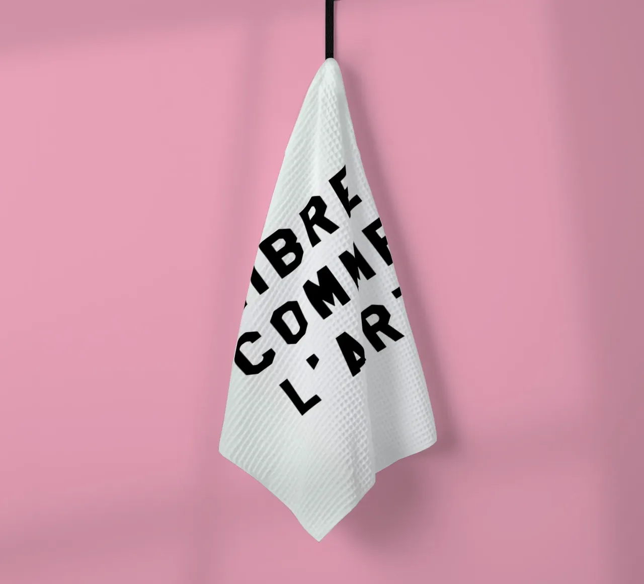 Libre Comme L'Art White canovaccio da cucina da FRAICHE