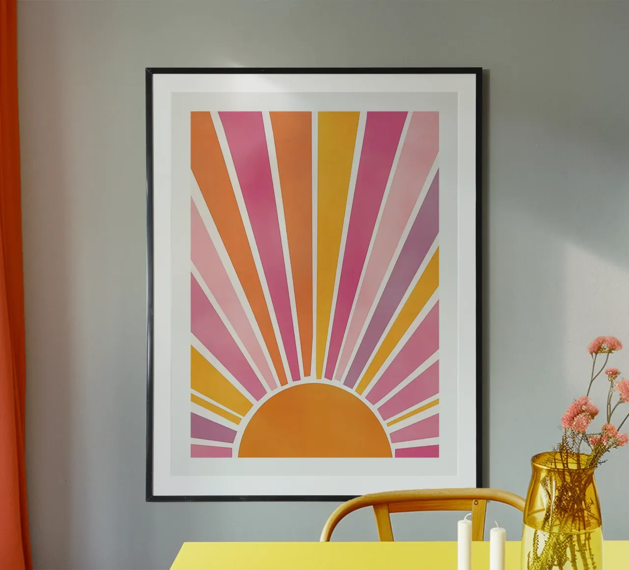 Raggi di sole poster con telaio in alluminio da DWA