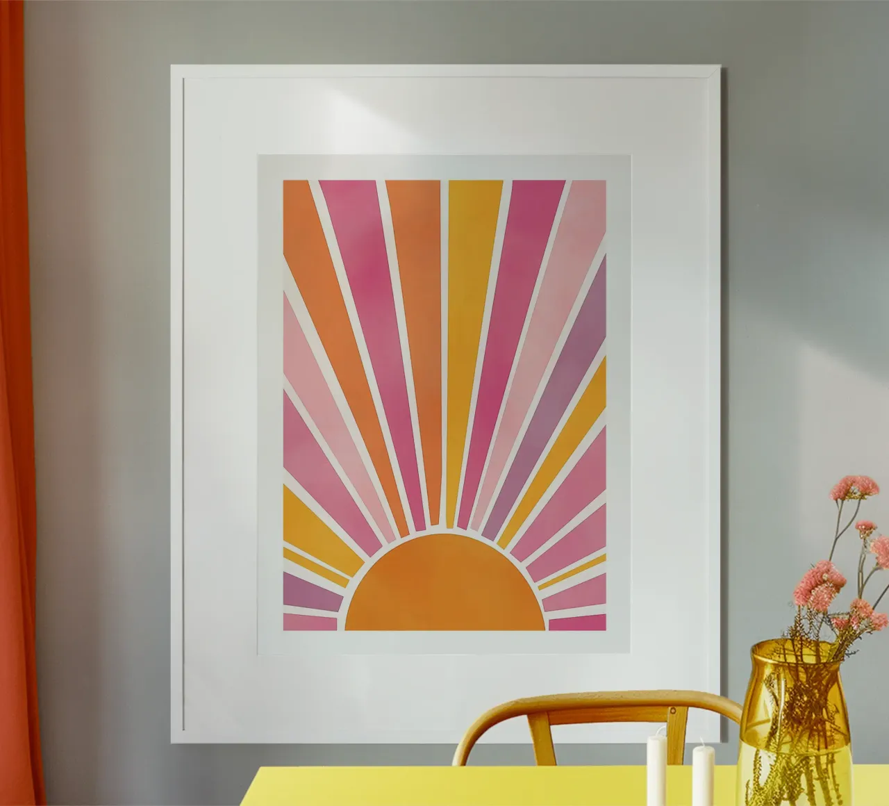 Raggi di sole poster con telaio in alluminio da DWA
