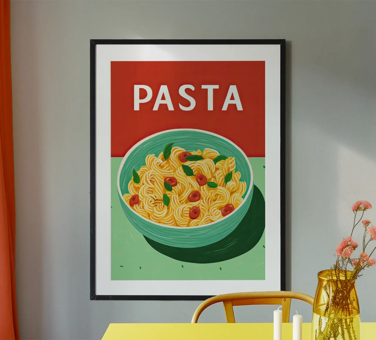 Pasta | Minimalist vintage Italy kitchen poster hahnemühle by Autofocus