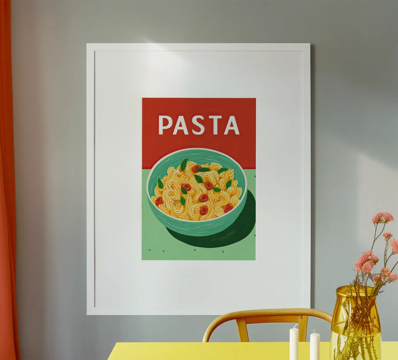 Pasta | Minimalist vintage Italy kitchen poster hahnemühle by Autofocus
