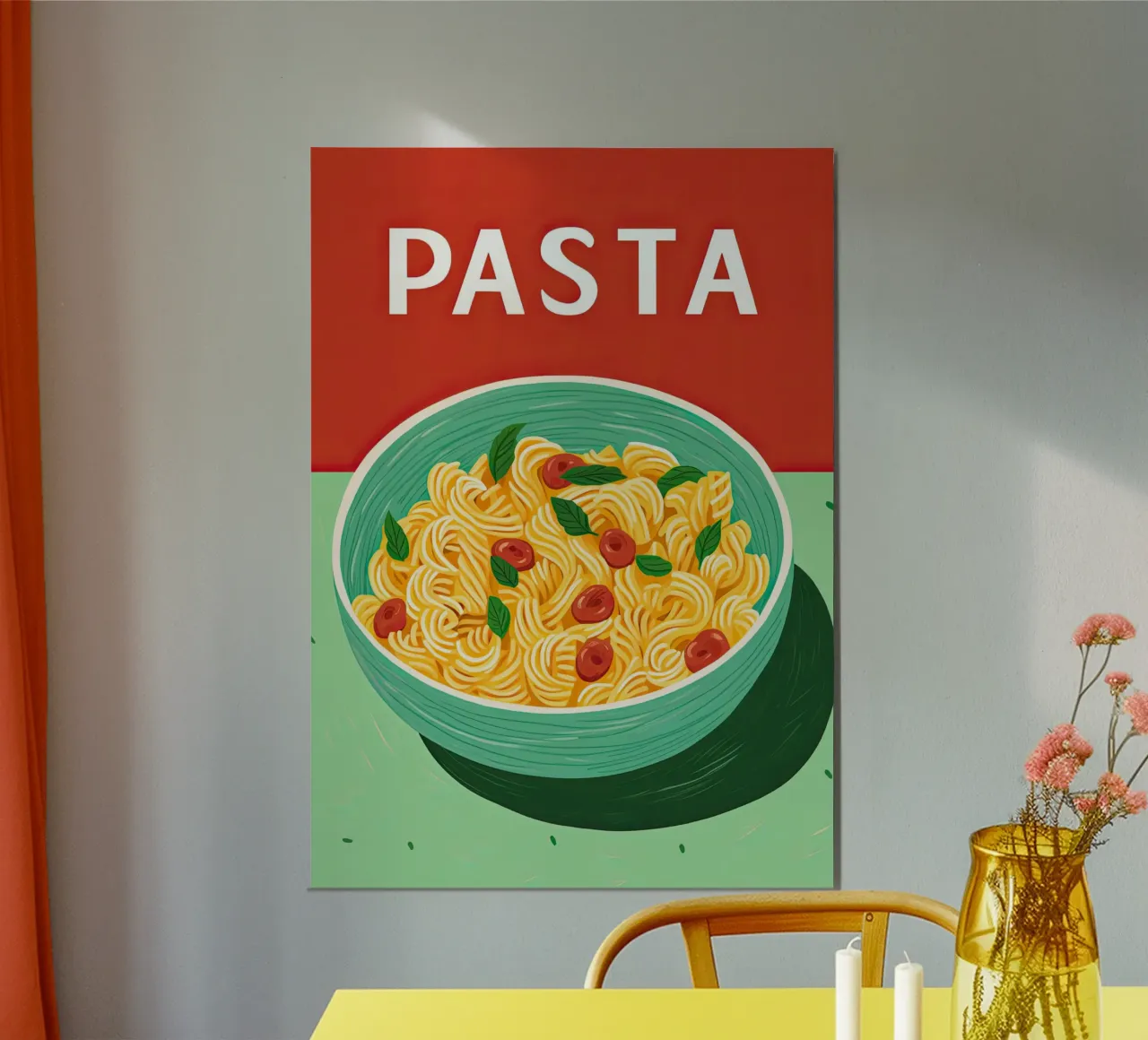 Pasta | Minimalist vintage Italy kitchen poster hahnemühle by Autofocus