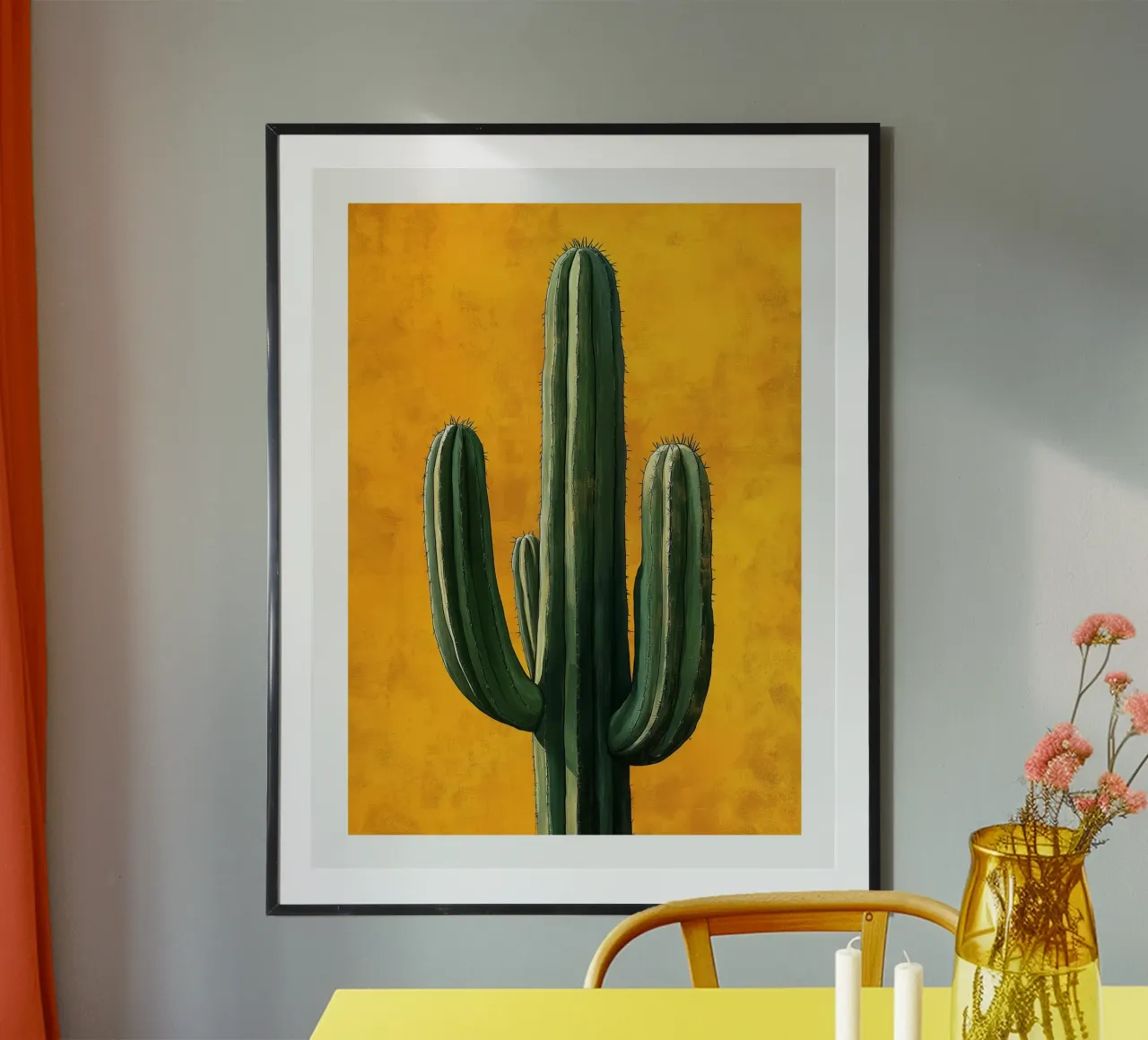 Un cactus maestoso poster con telaio in plastica da DWA